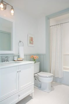 a bathroom with a white toilet sitting next to a bath tub