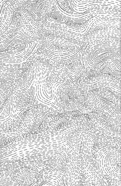 an abstract pattern in black and white, with wavy lines on the bottom right corner