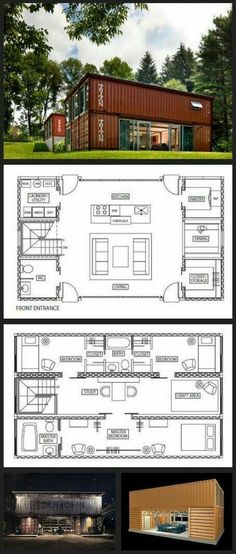 two story shipping container house plans