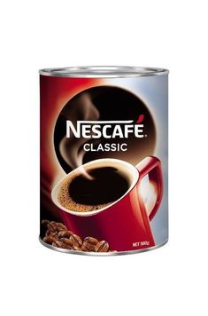 a can of coffee with beans in it