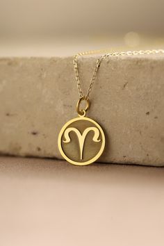 Gold Aries Zodiac Pendant - Aries Zodiac Gold Necklace ● Material of pendant: Solid Gold 14k ( REAL GOLD ) ● Metal Stamp: 14k ( REAL GOLD ) ● The pendant is available in 5 sizes: - 12,7 mm / 0.5 inches (Diameter) - 14,0 mm / 0,55 inches ( Diameter ) In the photos - 15,3 mm / 0.6 inches ( Diameter ) - 16,5 mm / 0,65 inches ( Diameter ) - 19,1 mm / 0,75 inches ( Diameter ) ( In the photos the size is 14mm / 0.55 inches Diameter ) ( Jump Ring inner diameter: 4 mm ) ● Material of chain: Solid gold 1 Aries Ring, Aries Jewelry, Aries Pendant, How To Wear White Jeans, Mens Diamond Jewelry, Aries Necklace, Aries Ram, Copper Jewellery, Aries Sign