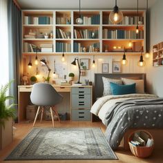 Boys Bedroom Rooms Ideas For Teens, 6 Year Boy Room Ideas, Boys Bedroom With Desk, Boys Room Desk Ideas, Boys Desk In Bedroom, Boys Bedroom Storage Ideas, Boys Room Storage, Teen Bedroom Ideas For Boys, Small Boys Bedroom Ideas