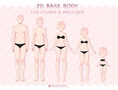 Vtuber Model Body Base PSD without Rigging Live2d - Etsy Vtuber Art Reference, Vtuber Model Base Oc, V Tuber Model Base, Vtuber Pose, Vtuber Tutorial, Vtuber Body Base, Vtuber Model Base, Vtuber Base, Vtuber Reference