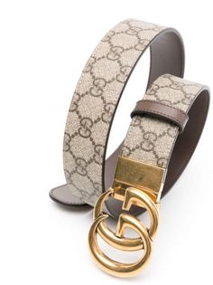 Gucci GG Marmont Reversible Belt - Farfetch Gucci Gg Marmont, Reversible Belt, Gg Marmont, Brown Belt, Neutral Beige, Brown Canvas, Gucci Belt, Canvas Leather, Black Belt