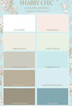 the color scheme for shabby chic