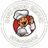 a cartoon chef holding a silver platter