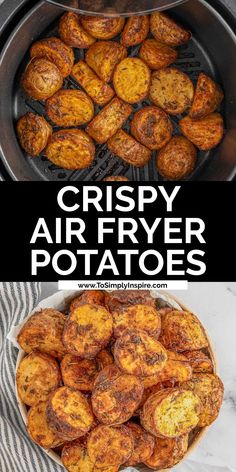 crispy air fryer potatoes are the perfect side dish for any meal or appetizer