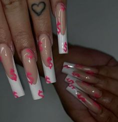 Unghie Sfumate, Glow Nails, Dope Nail Designs, Acrylic Nails Coffin Pink, Long Square Acrylic Nails, Bling Acrylic Nails