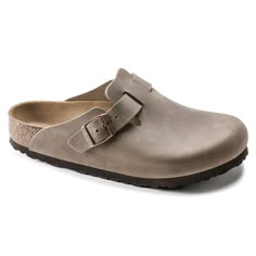 Boston Oiled Leather Tobacco Brown | BIRKENSTOCK Fall Clothing Ideas, Boston Soft Footbed, Birkenstock Clogs, Calf Muscles, Zermatt, Birkenstock Boston Clog, Birkenstock Boston, Leather Clogs, Reykjavik