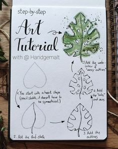 the step - by - step guide to learn how to draw leaves