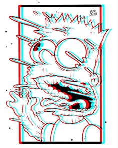 Trippy Cartoon Drawing Ideas, Trippy Sketch Ideas, Posca Marker, Simpsons Art, Tattoo Design Book, Graffiti Characters, Adult Coloring Book Pages, Tattoo Art Drawings