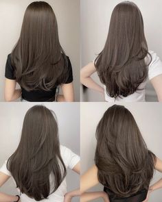 Hair Goal, Korean Haircut, Haircuts For Medium Hair, Haircuts Straight Hair, Hair Coloring, Long Hairstyles, Hair Inspo Color, Hair Ornaments, Korean Hairstyle