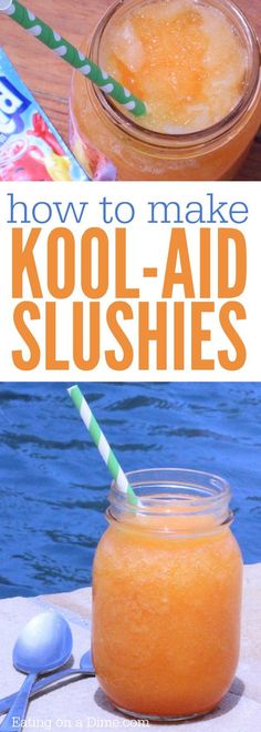 how to make kool - aid slushies with orange juice and ice cream