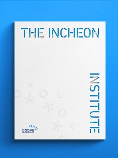 the inciteon institute brochure is displayed on a blue background with white lettering