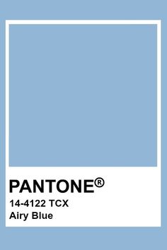 the pantone blue color is shown in this image