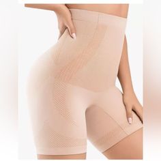 Seamless: These Body Shaper Shorts Are Designed With Minimal Seams To Provide A More Comfortable Fit And Increased Mobility. Tummy Control Shorts: These Women's Undergarments Are Made Of Highly Elastic Fabric To Provide Maximum Comfort And Moderate Compression, Offering Superior Tummy Control. They Tighten Your Midsection, Smooth Your Curves, And Boost Your Confidence. High Waist Butt-Lifting Panties: The Bottom Features A C-Shaped Pleat Seam Design That Naturally Lifts The Hips, While The 4-Way Thigh Slimmer, Girdles, White Halter Maxi Dress, Body Shaper, Women's Shapewear, 4 Way Stretch Fabric, Body Shapers, Pleated Mini Skirt, Waist Size