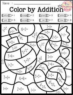 the color by addition worksheet for kids to help students learn how to solve fraction numbers