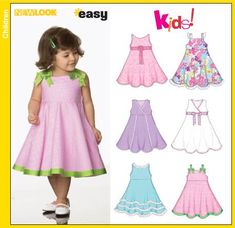 New Look 6688 Toddler Dresses sewing pattern Pola Rok, New Look Patterns, Simplicity Dress, Girl Dress Pattern, Sleeveless Dress Summer, Dress Sewing Pattern, Baby Dresses, Girl Pattern, Sewing For Kids