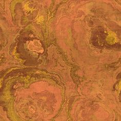 an orange and green background with swirls