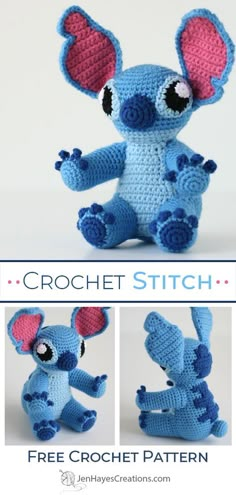 the crochet stitch pattern has been made to look like an adorable little mouse