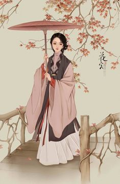 Autumn Chinese Fantasy Art, Geisha Artwork, Chinese Fairy, Asian Accessories, Culture Drawing, Chinese Drawings, China Culture, Japanese Art Styles, Chinese Illustration