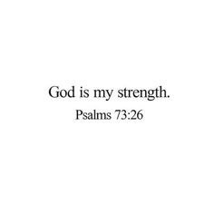 the words god is my strength on a white background with an image of a cross