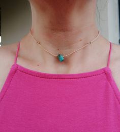 Trendy Turquoise Choker Necklace, Turquoise Choker Necklace As A Gift, Dainty Summer Choker, Adjustable Turquoise Choker With Tiny Beads, Adjustable Turquoise Necklace For Festivals, Adjustable Turquoise Beaded Choker, Trendy Sliding Knot Jewelry For Summer, Dainty Choker For Summer Gifts, Dainty Choker As Summer Gift