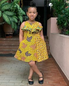 Yellow Sleeveless Birthday Dresses, Ankara Dress Styles