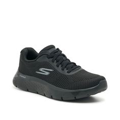 Skechers-GOWalk Flex Sneaker - Men's Ensure a comfortable active day with the GOWalk Flex sneaker from Skechers. The Stretch Fit® engineered knit mesh upper and Air-Cooled Goga Mat™ insole with Ortholite® foam ensure a well-rounded and comfortable fit. Black Sneakers For Light Sports With Sweat Resistance, Sketchers Shoes, Trending Handbags, All Black Shoes, Knit Mesh, Trending Sneakers, Skechers Shoes, Athletic Sneakers, Kids Bags