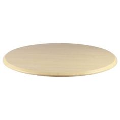 a round wooden table top on a white background with clipping for text or image