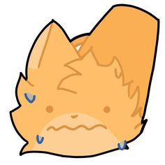 an orange cat with tears on its face