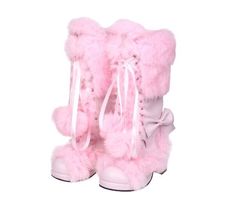 Princess High Heels, Throwing Fits, Boots Woman, Kawaii Shoes, Gyaru Fashion, Pink Boots, High Heels Shoes, Girly Shoes, Cute Boots