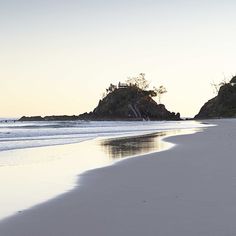 the beach is clean and ready to be used