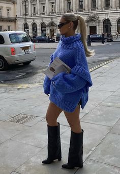 Looks Pinterest, Turtleneck Jumper, Cozy Knit Sweater, Looks Street Style, Knit Turtleneck, Cozy Knit, Long Sleeve Turtleneck, Mode Inspo, Sweater Pullover