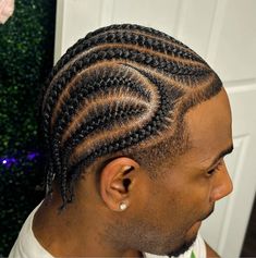 Simple Male Braids Hairstyles, Male Braids Hairstyles Short Hair, Small Cornrows Men, Conrows Lines And Braids Men, Men’s Cornrows Ideas, Braids For Black Hair Men, Men Braids Hairstyles Short