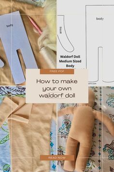 the instructions for how to make your own wall art doll with paper and construction material