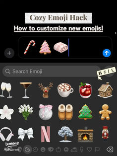 an iphone screen showing how to customize new emojt