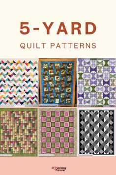 the 5 - yard quilt patterns book