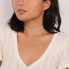 "Perfect Layering Dainty Beaded Freshwater Pearls Choker Necklace  Ideal for worn individually with a minimal look,  or layered together to be stunning and eye catching. ◇ Chain measures approx.: 16\" inches on model ◇This necklace will arrive in an eco-friendly jewelry paper box making it a nice gift to give a friend or keep for yourself. ◆ View more CHOKERS necklaces https://www.etsy.com/shop/EFHANDMADEJEWELRY?section_id=22301146 // LAYERING UP IDEAS// ◇ Gold Ancient Greek Medallion Coin Charm Necklace https://www.etsy.com/hk-en/listing/709905377/gold-coin-necklace-gold-disc-necklace ◆ View ALL ITEMS http://www.etsy.com/shop/eplusfjewelry?ref=si_shop shop policies: https://www.etsy.com/your/shops/EFHANDMADEJEWELRY/policies All designs, images & text copyright ©2023 EFHANDMADEJEWELRY Do n Pearls Choker, Gold Disc Necklace, Gold Coin Necklace, Bead Choker, Boho Choker, Pearl Choker Necklace, Eco Friendly Jewelry, Necklace Pearl, Disc Necklace