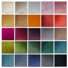 the color swatches are all different colors, and there is no image to describe