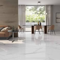 Lowery Calacatta White Polished tile 60x120cm-Large format-Pamesa ceramica-tile.co.uk White Floor Tiles Living Room, Porcelain Tile Floor Living Room, Calacatta Marble Floor, Large Floor Tiles, Marble Room, Materials Board Interior Design