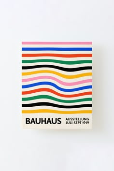 an image of the cover of bauhaus, with multicolored lines