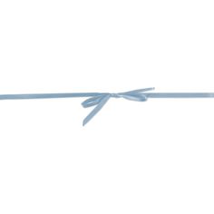 a blue ribbon with a bow on it's end, tied in a knot