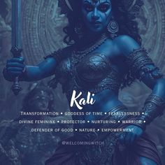 These associations highlight Kali's multifaceted nature as a goddess of destruction and transformation, embodying both fierce power and nurturing energy in Hindu mythology. . . . . . . . . . #witchlife #witchesofinstagram #moonmagick #witch #witchcraft #pagan #spiritual #Spirituality #witchytips #witchyaesthetic #babywitch #modernwitch #greenwitch #magickaltools #beginnerwitch #magickalsupplies #witchy #witchtok #witchyvibes #halloween #pagansofinstagram #witchessociety #witchesofig #welcomin... Goddess Of Magic, Cosmic Goddess, Dark Goddess, Goddess Kali Images, Goddess Of Destruction, Goddess Magic, Witchcraft Candles