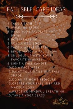 Fall Self Care, Freetime Activities, Self Care Checklist, Happy Autumn, Fall Mood Board, Self Care Ideas, Fun Fall Activities, Fall Bucket List, Fall Feels