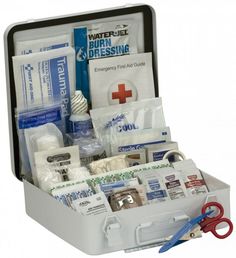 First Aid Only 90564 50 Person First Aid Kit, ANSI A+, Metal Case Small First Aid Kit, Best First Aid Kit, Emergency First Aid Kit, Emergency First Aid, First Aid Supplies, American Red Cross, Safety Equipment, Aid Kit, Emergency Kit