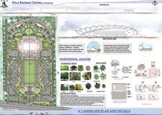 the plan for an urban park with lots of trees