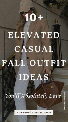 Womens Classy Fall Outfits, Clothes For Women In 30's Casual Fall, Put Together Fall Outfits, Fall Outfit Casual 2024, Cute Fall Womens Outfits, Casual Elegant Outfits Autumn, Keeneland Fall Meet Outfit, Santa Barbara Fall Outfit, Fall Casual Dressy Outfits Women