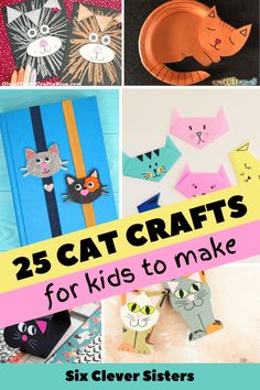 25 cat crafts for kids to make