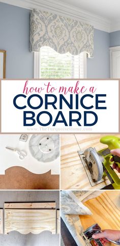 how to make a corince board with pictures and text overlaying it